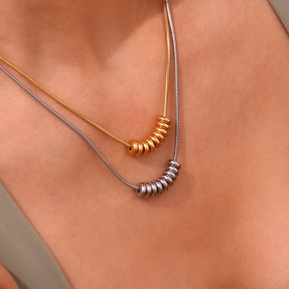 The Lumina Bead Pendant Necklace by Vexa - necklace - Vexa