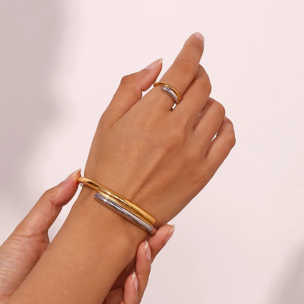 The Eclipse Two - Tone Jewelry Set by Vexa - Jewelry Set - Vexa