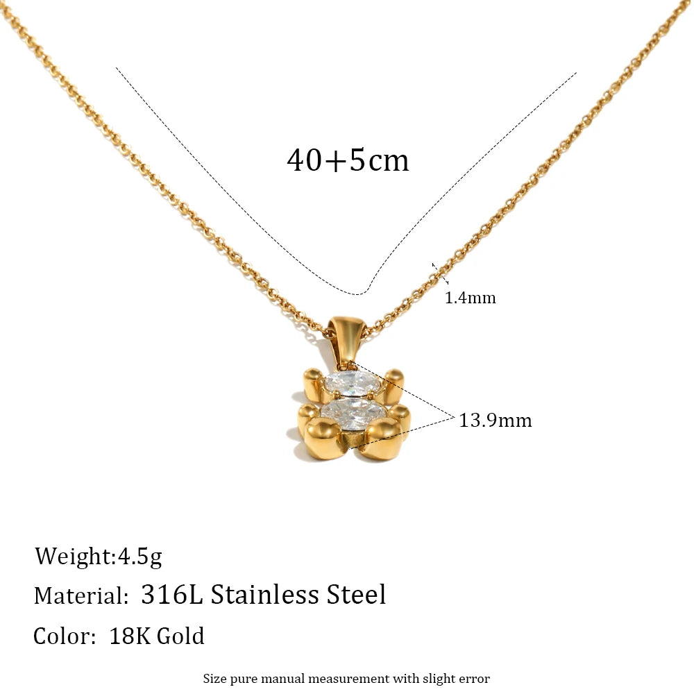 The Teddy Sitting Bear Jewelry Set by Vexa - Jewelry Set - Vexa