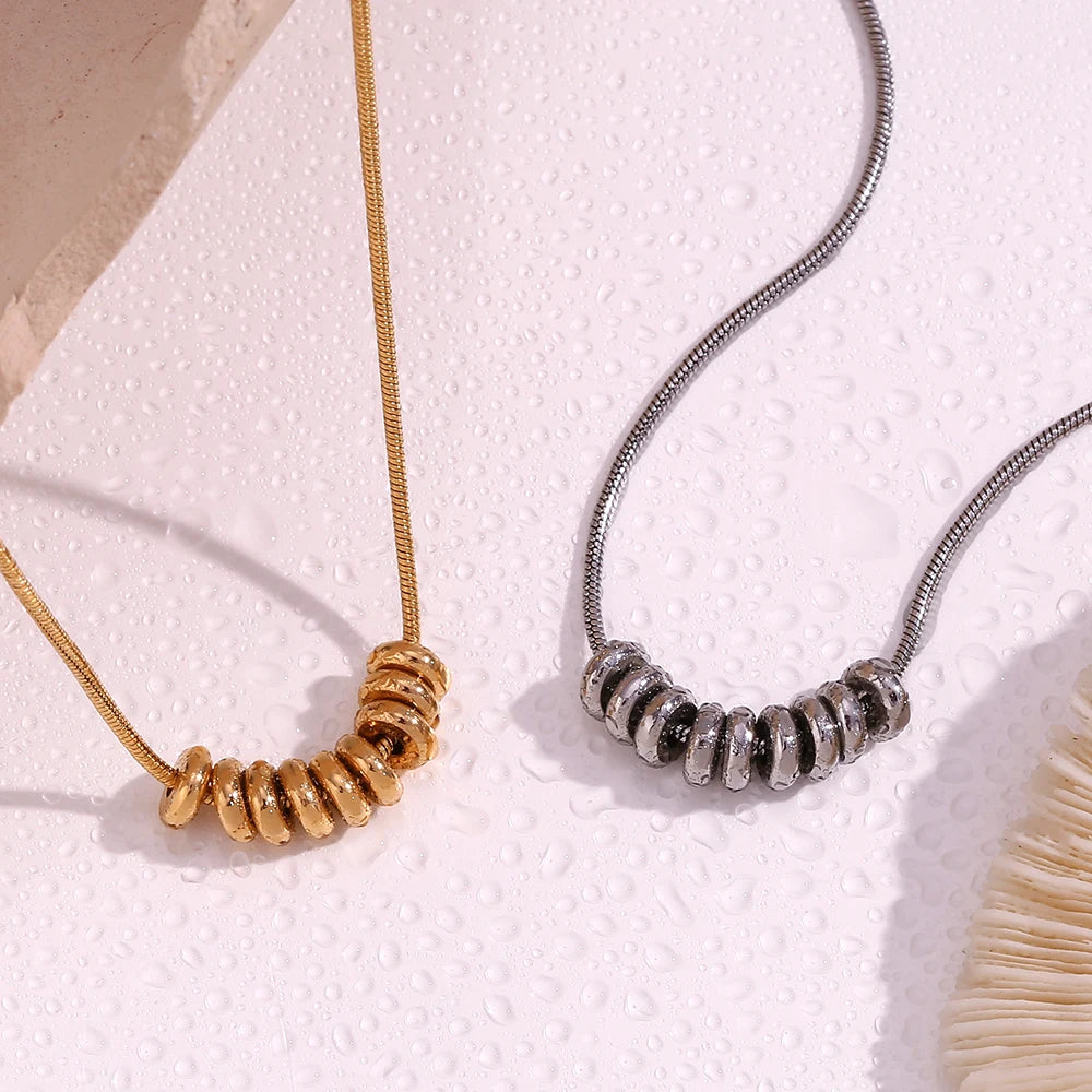 The Lumina Bead Pendant Necklace by Vexa - necklace - Vexa
