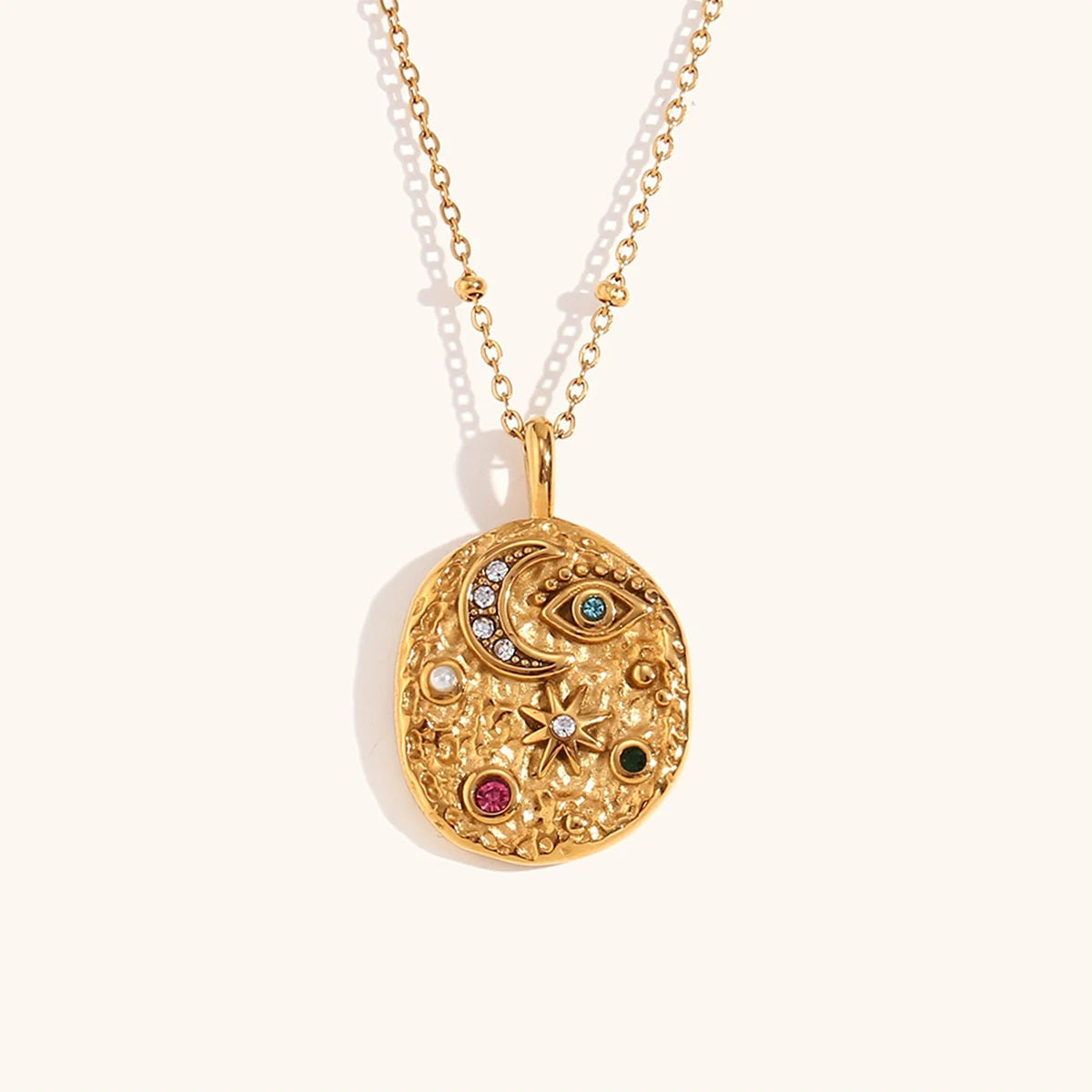 The Celestial Mosaic Coin Necklace by Vexa - necklace - Vexa