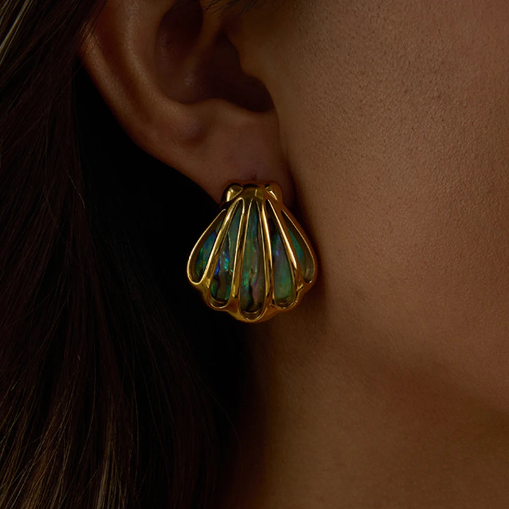 The Iridescent Ocean Shell Jewelry Set by Vexa - Jewelry Set - Vexa