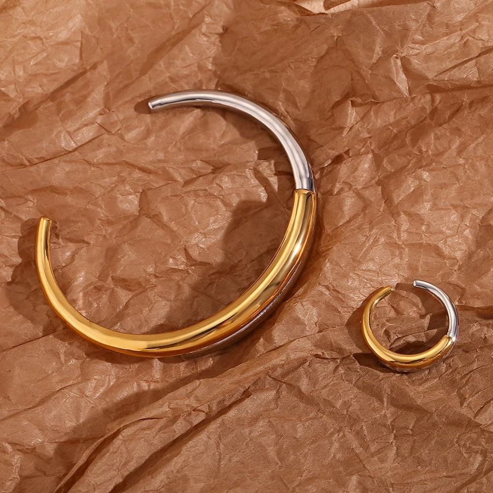The Eclipse Two - Tone Jewelry Set by Vexa - Jewelry Set - Vexa