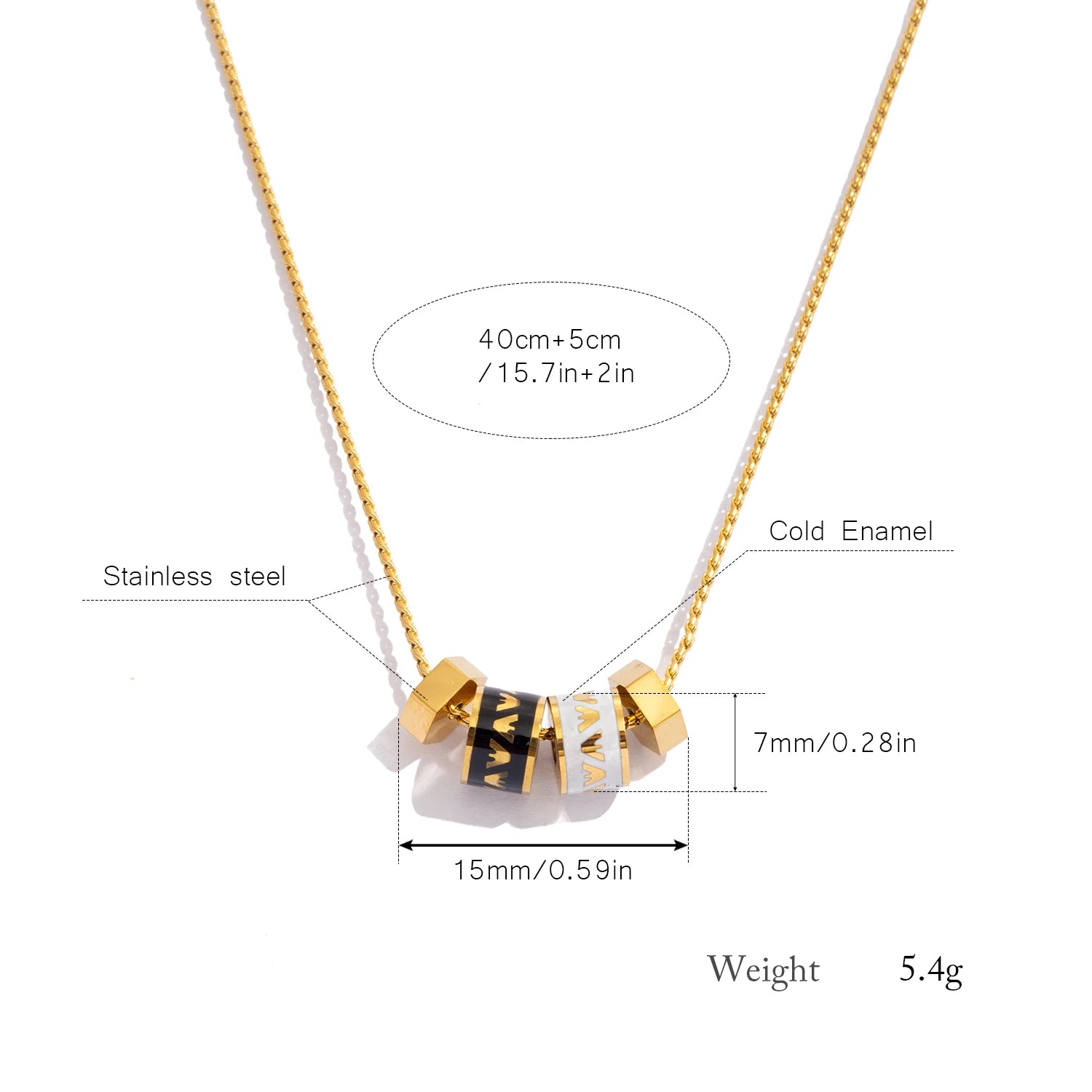The Vintage Ancient Symbol Charm Necklace by Vexa - necklace - Vexa