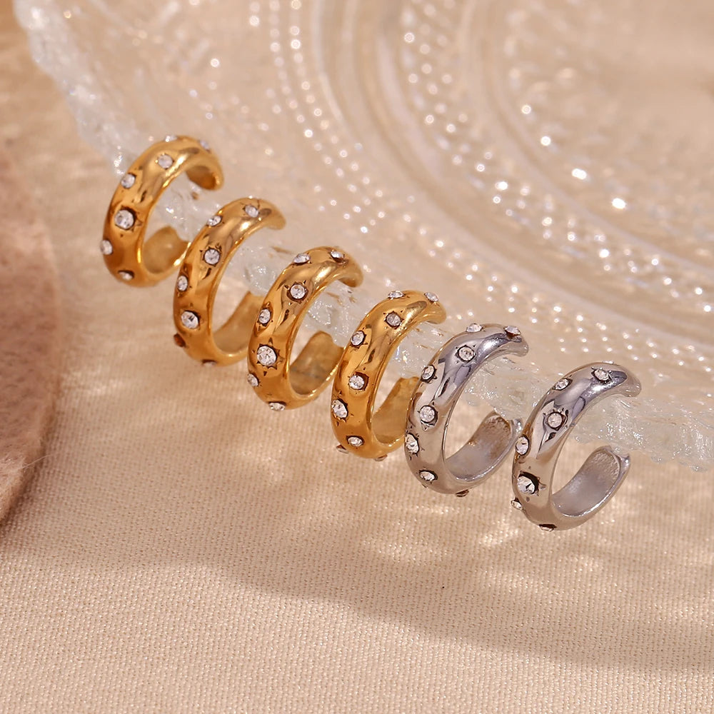 The Celeste Crystal Accent Ear Cuff by Vexa - Earring - Vexa