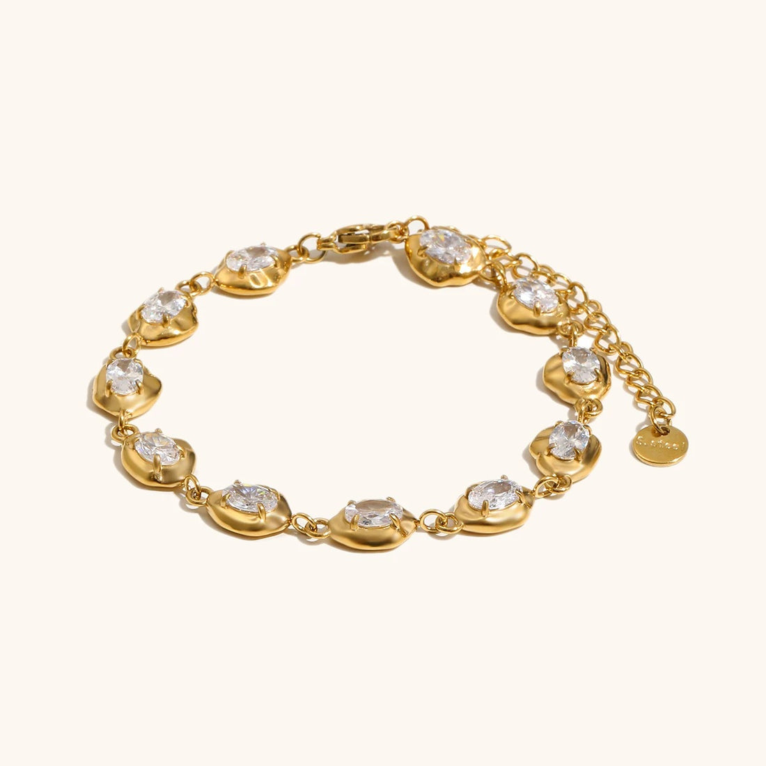 The Luminous Zircon Irregular Link Bracelet by Vexa - Bracelet - Vexa