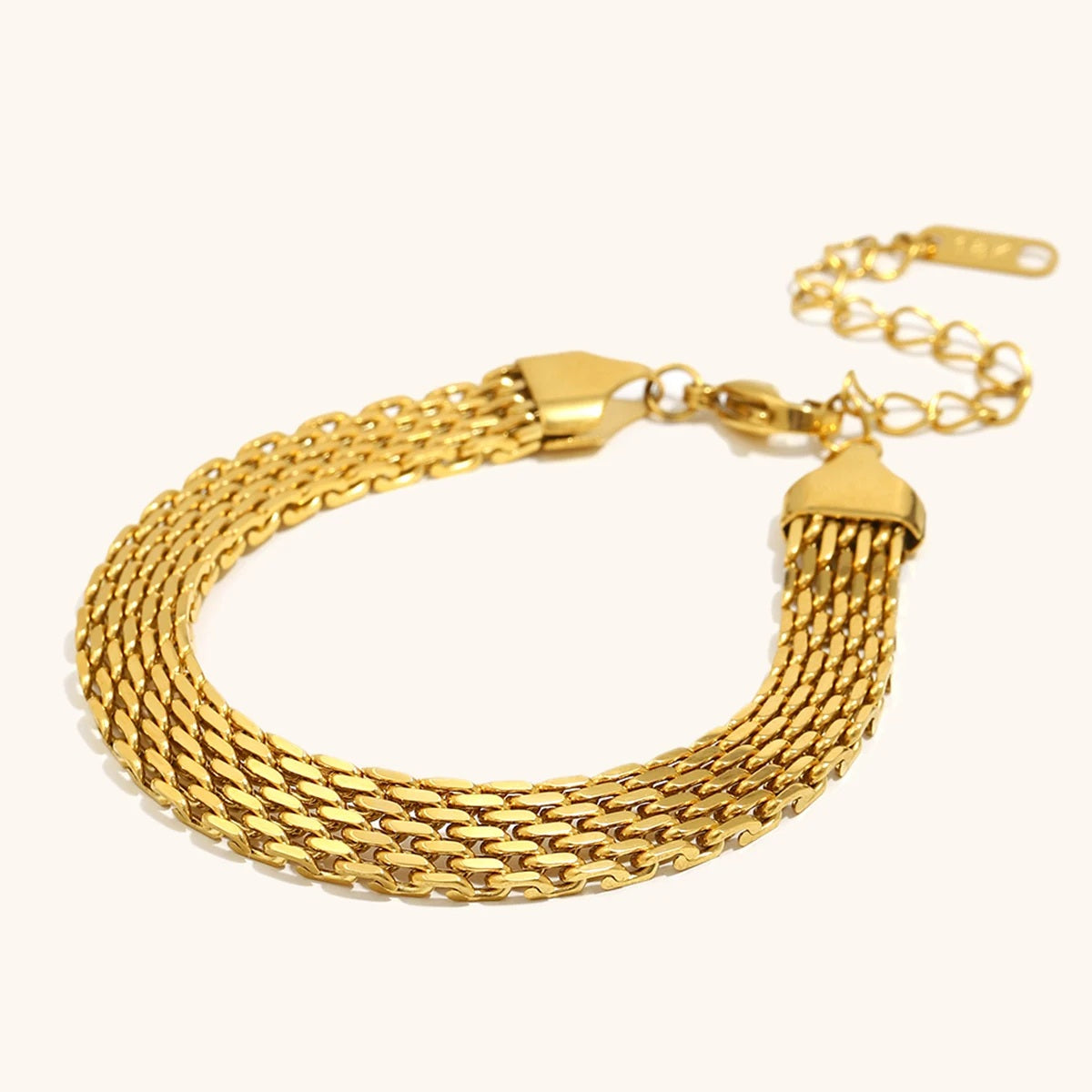 The Aurelia Woven Strap Chain Bracelet by Vexa - Bracelet - Vexa
