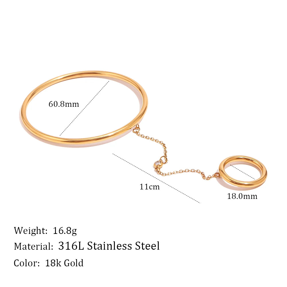 The Mirage Hand Chain Bangle by Vexa - Bracelet - Vexa