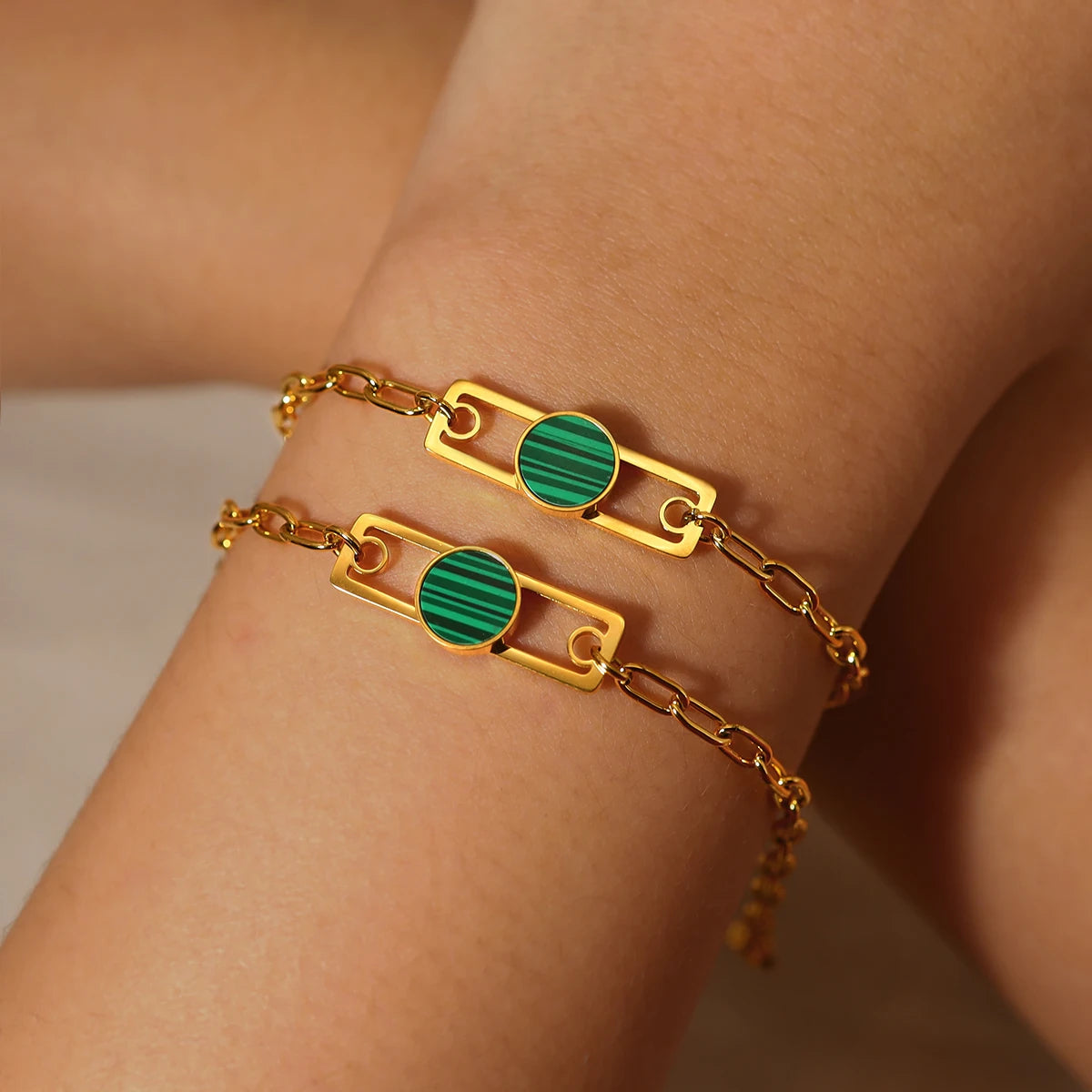 The Verdant Malachite Charm Jewelry Set by Vexa - Jewelry Set - Vexa