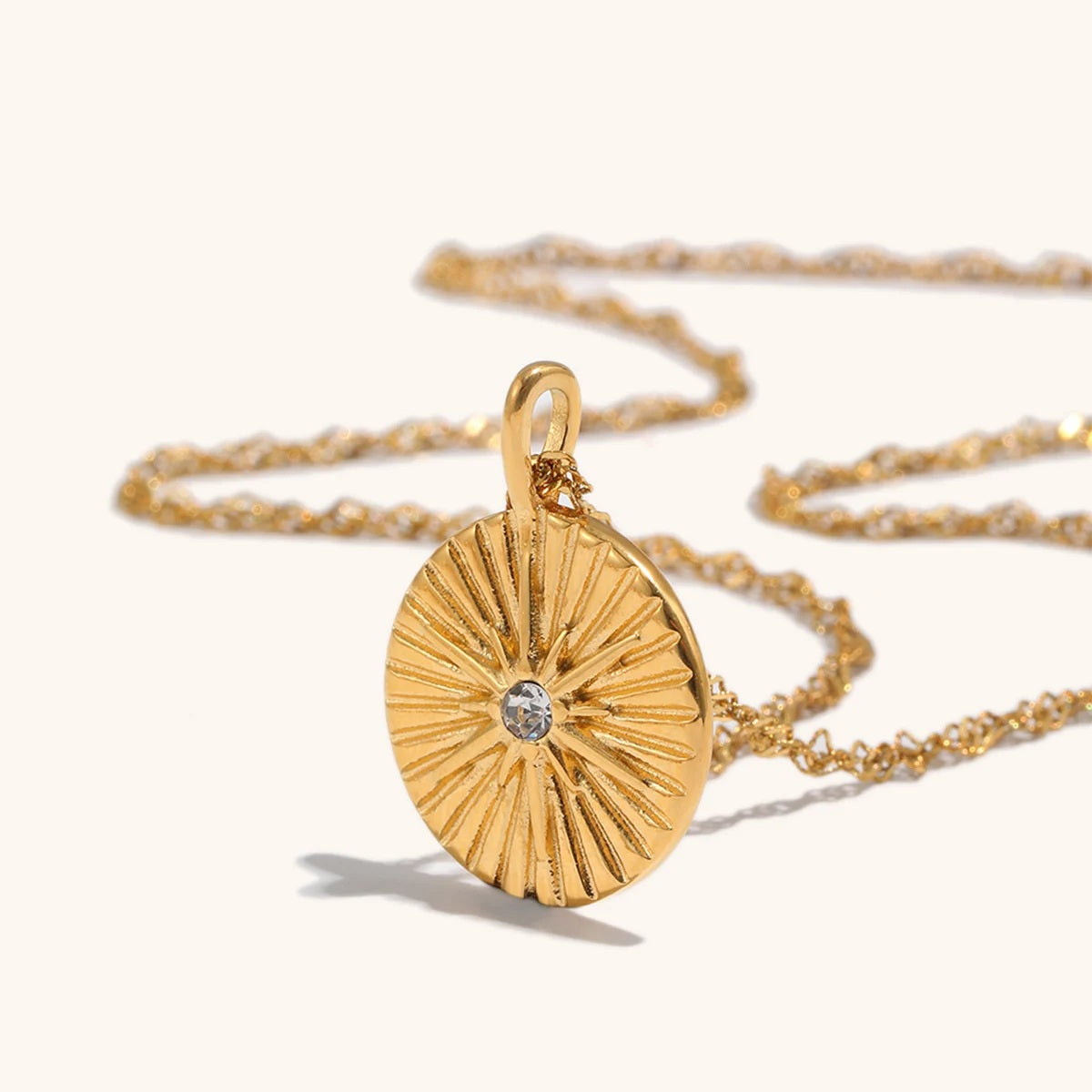The Stella Glow Ray Pendant Necklace by Vexa - necklace - Vexa