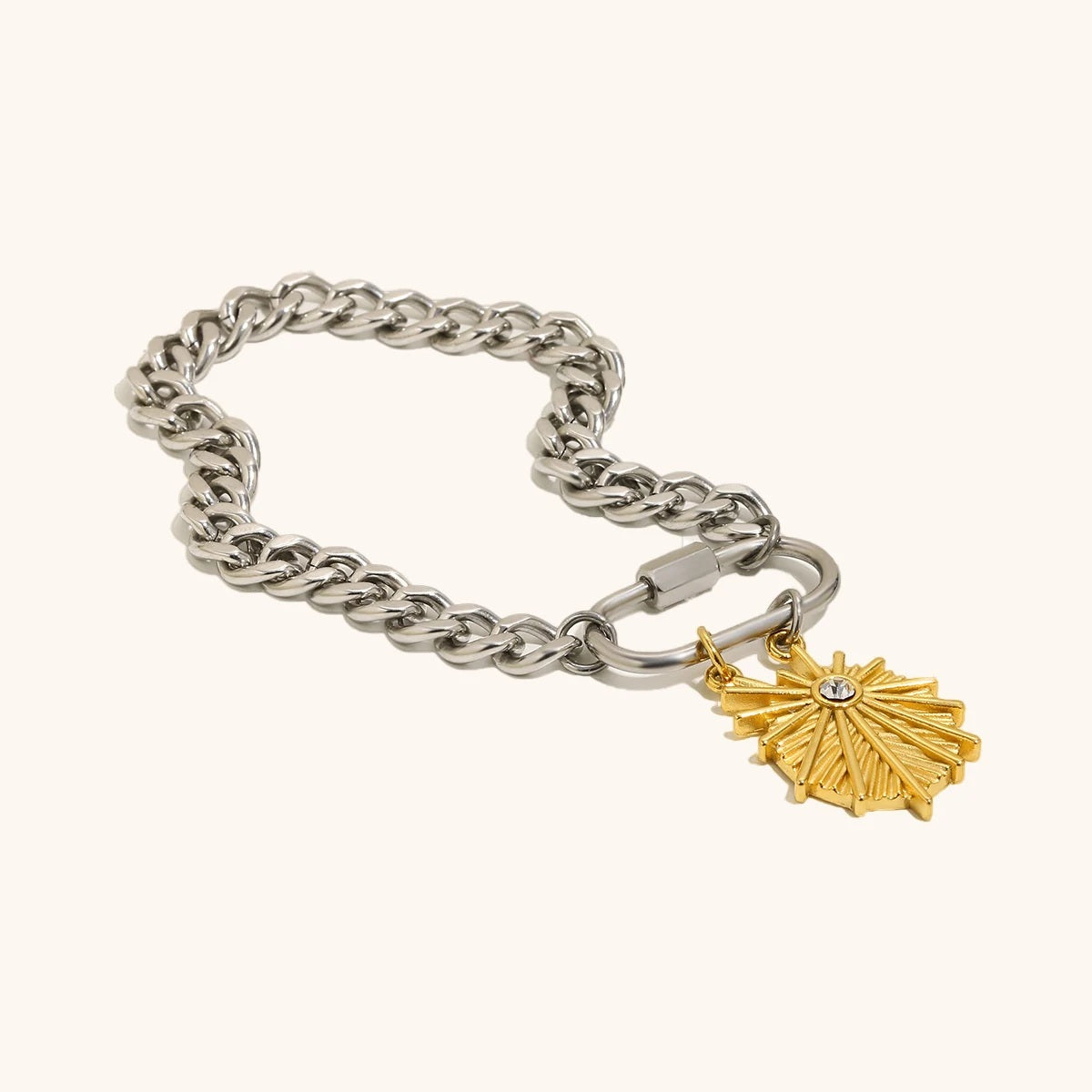 The Solaria Two - Tone Starburst Bracelet by Vexa - Bracelet - Vexa