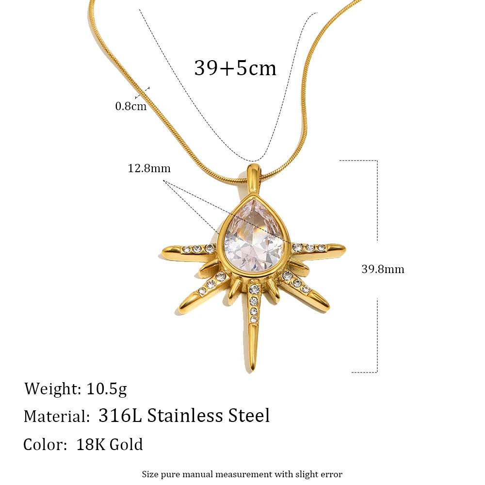 The Nova Teardrop Necklace by Vexa - necklace - Vexa