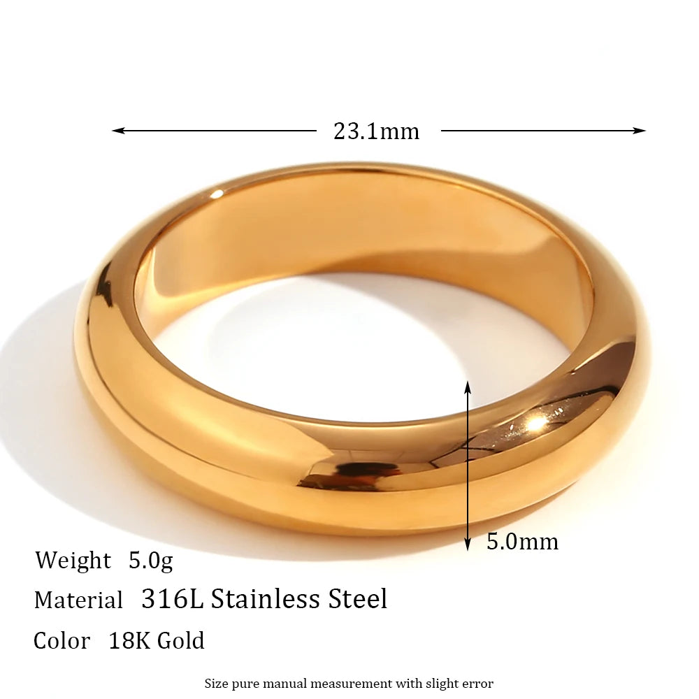 The Zenith Minimalist Dome Ring by Vexa - RING - Vexa