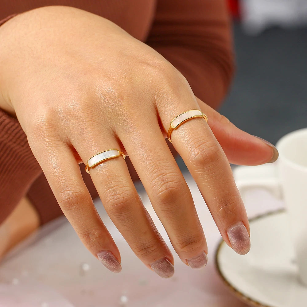The Luminous Shell Bar Ring by Vexa - RING - Vexa
