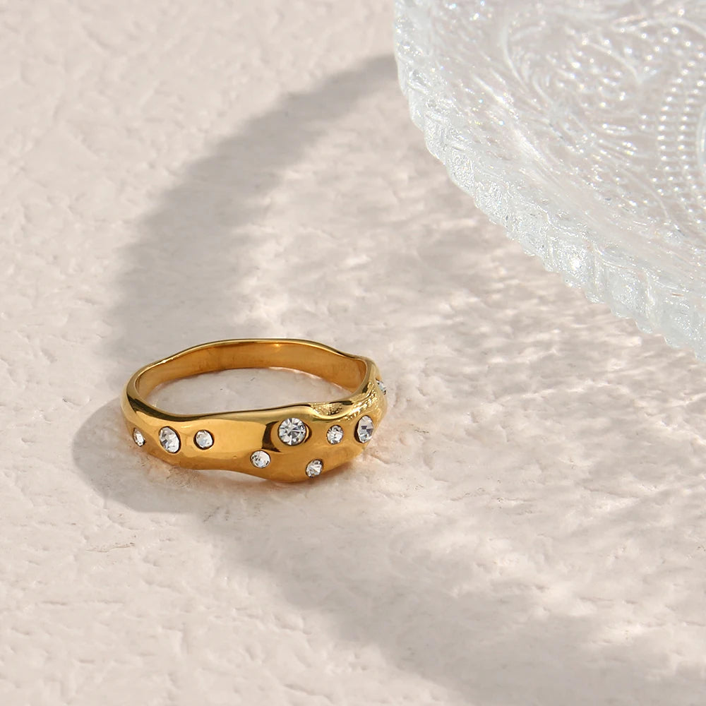 The Lyra Irregular Snake Ring by Vexa - RING - Vexa