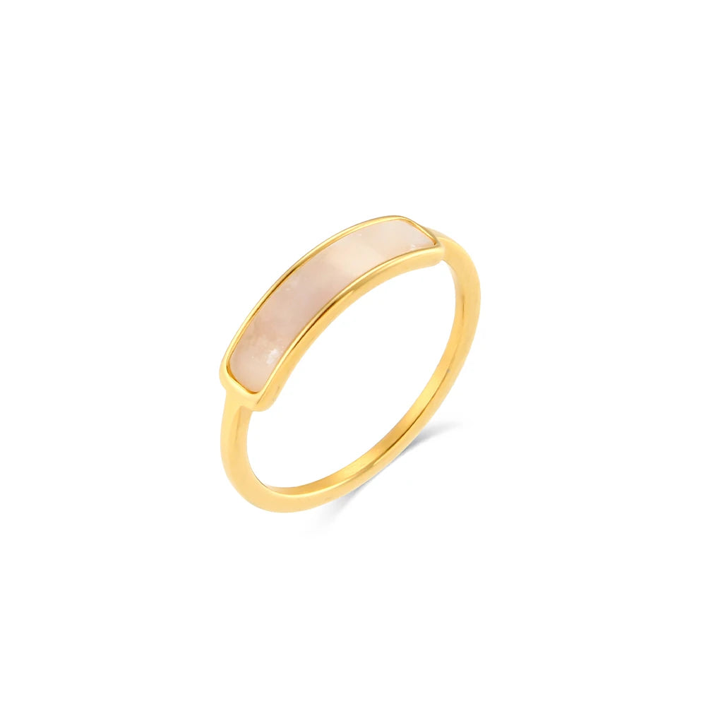 The Luminous Shell Bar Ring by Vexa - RING - Vexa