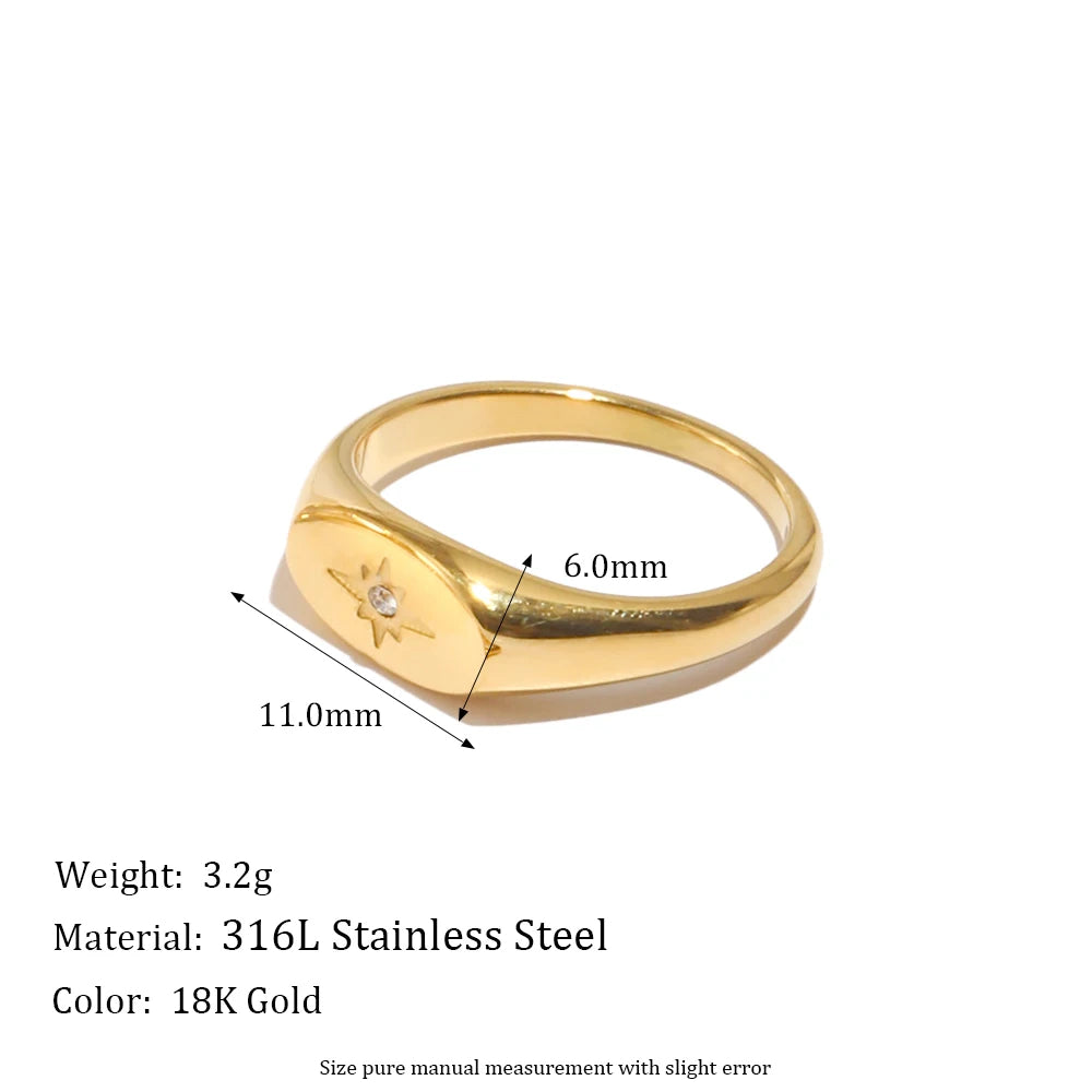 The Stella Oval Zircon Ring by Vexa - RING - Vexa