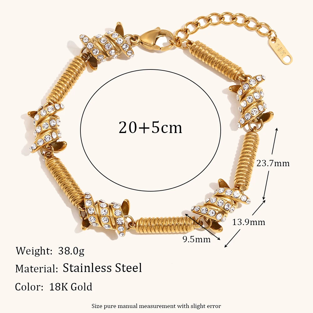 The Radiance Spring Knot Zirconia Bracelet by Vexa - Bracelet - Vexa