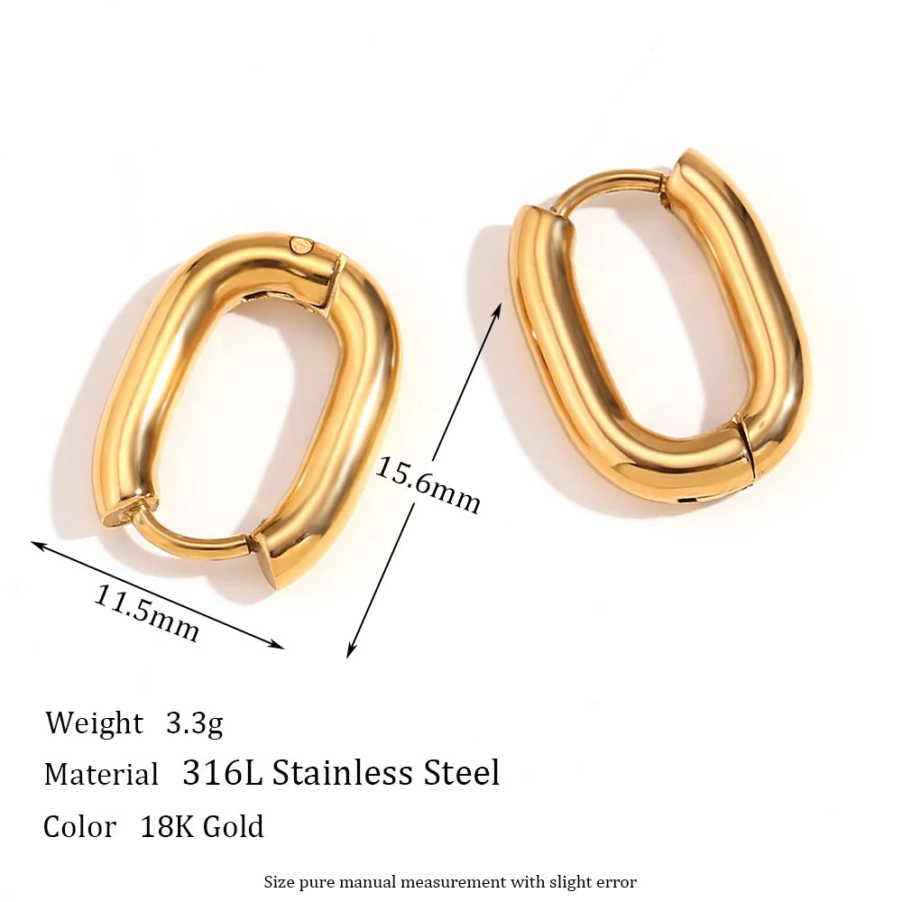 The Celeste Minimalist Hoop Earrings by Vexa - Earring - Vexa