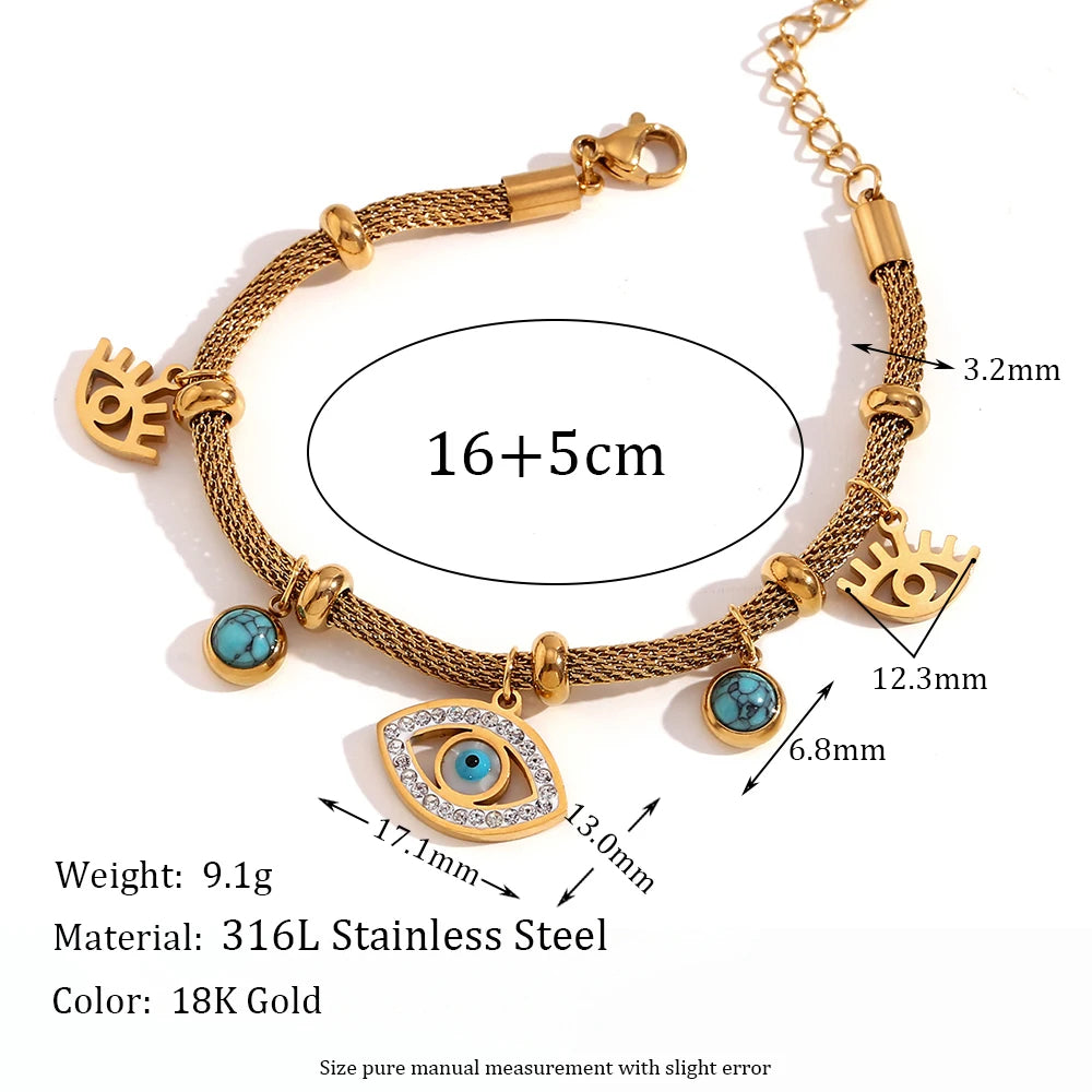 The Amulet Turquoise Guardian Eye Jewelry Set by Vexa - Jewelry Set - Vexa