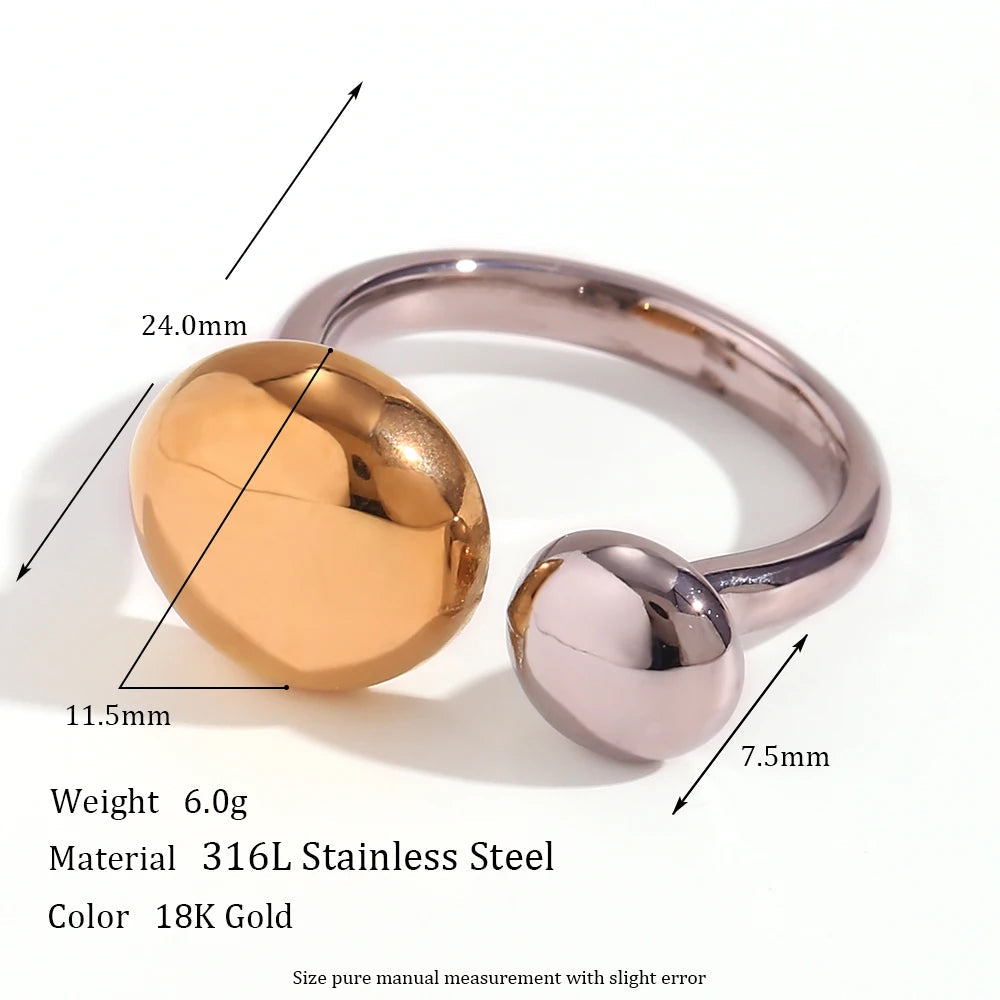 The Harmony Two - Tone Dome Ring by Vexa - RING - Vexa