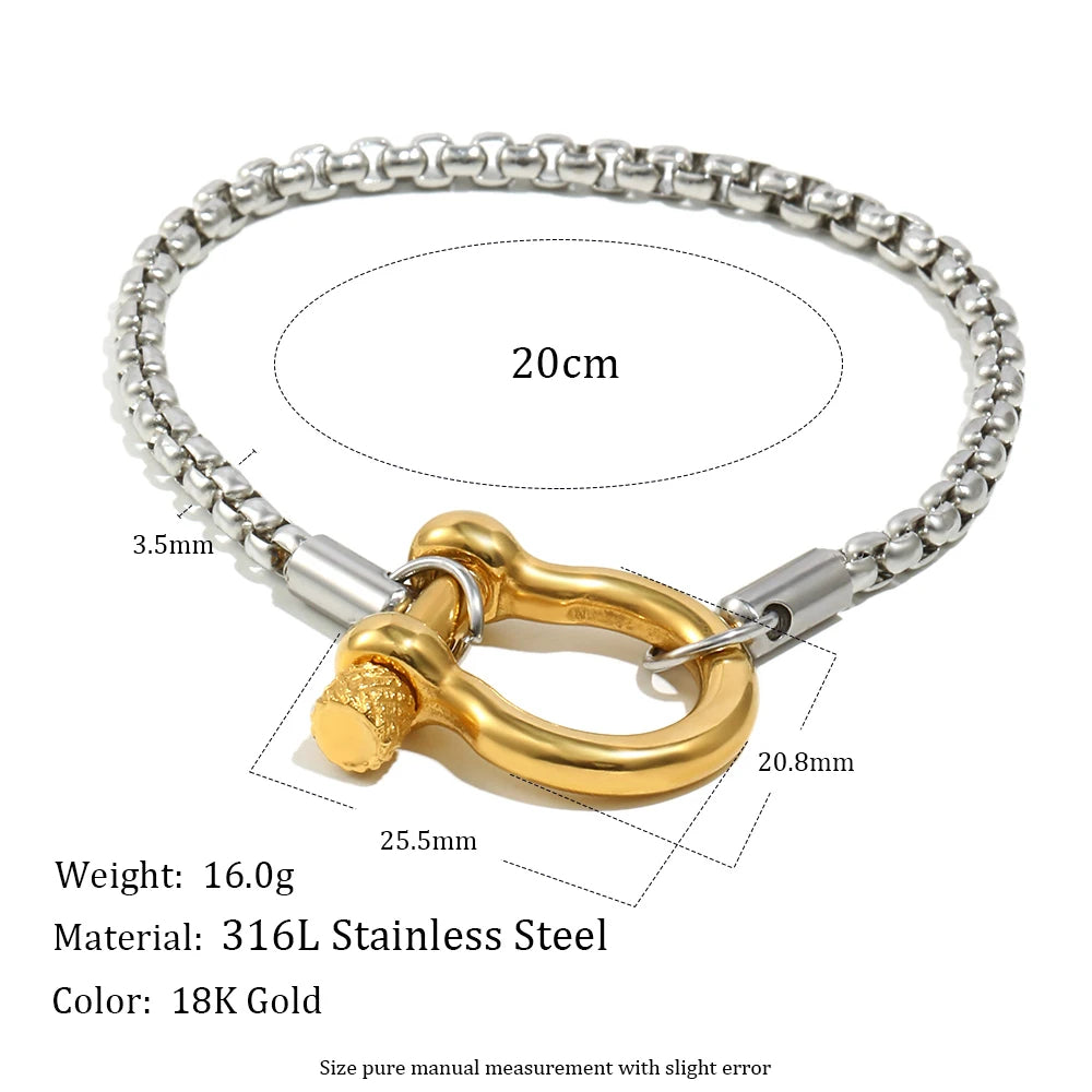 The Maverick Shackle Bracelet by Vexa - Bracelet - Vexa