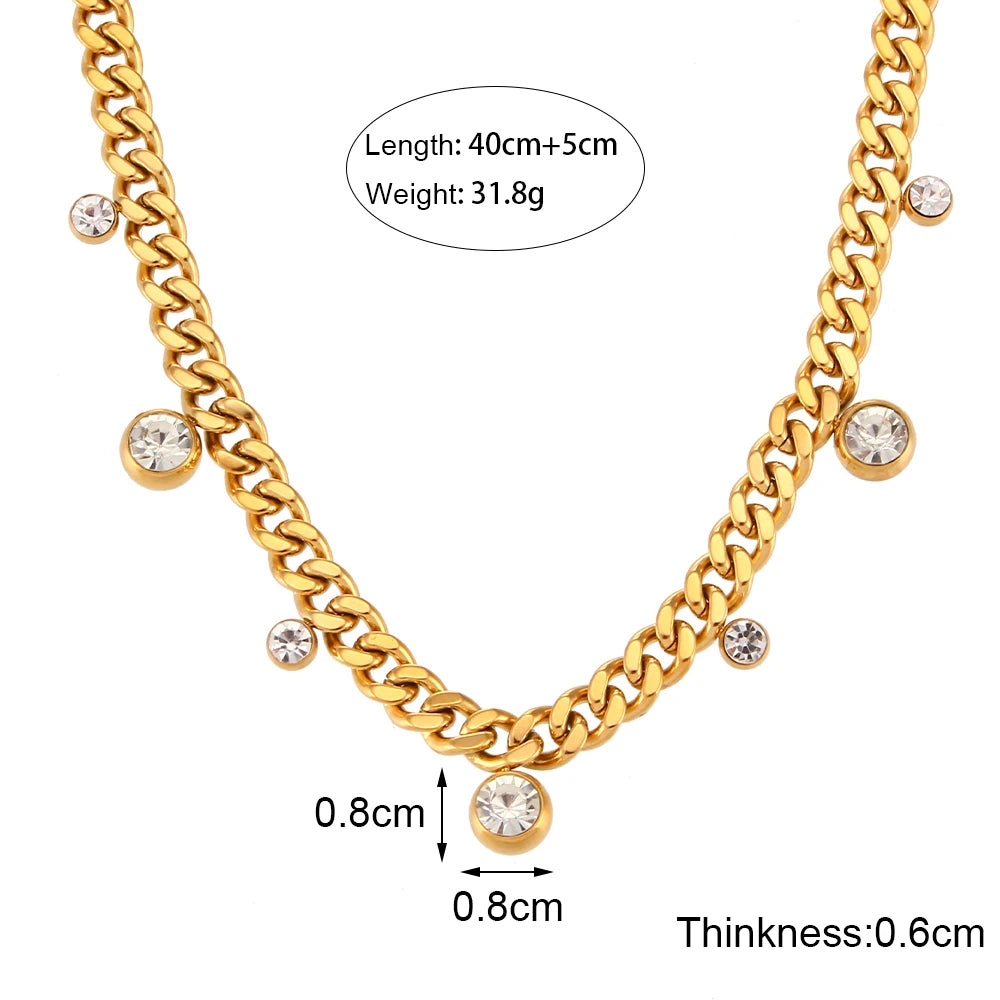 The Stella Crystal Cuban Choker by Vexa - necklace - Vexa