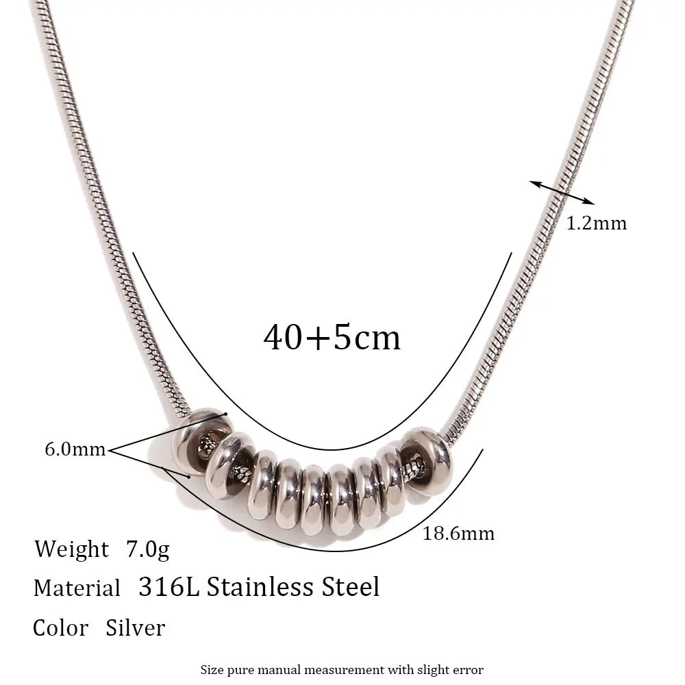 The Lumina Bead Pendant Necklace by Vexa - necklace - Vexa