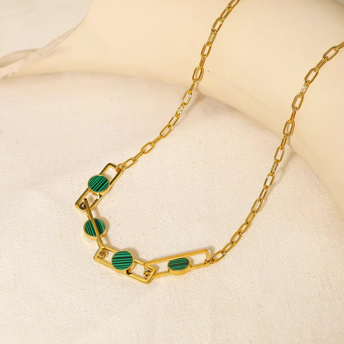 The Verdant Malachite Charm Jewelry Set by Vexa - Jewelry Set - Vexa