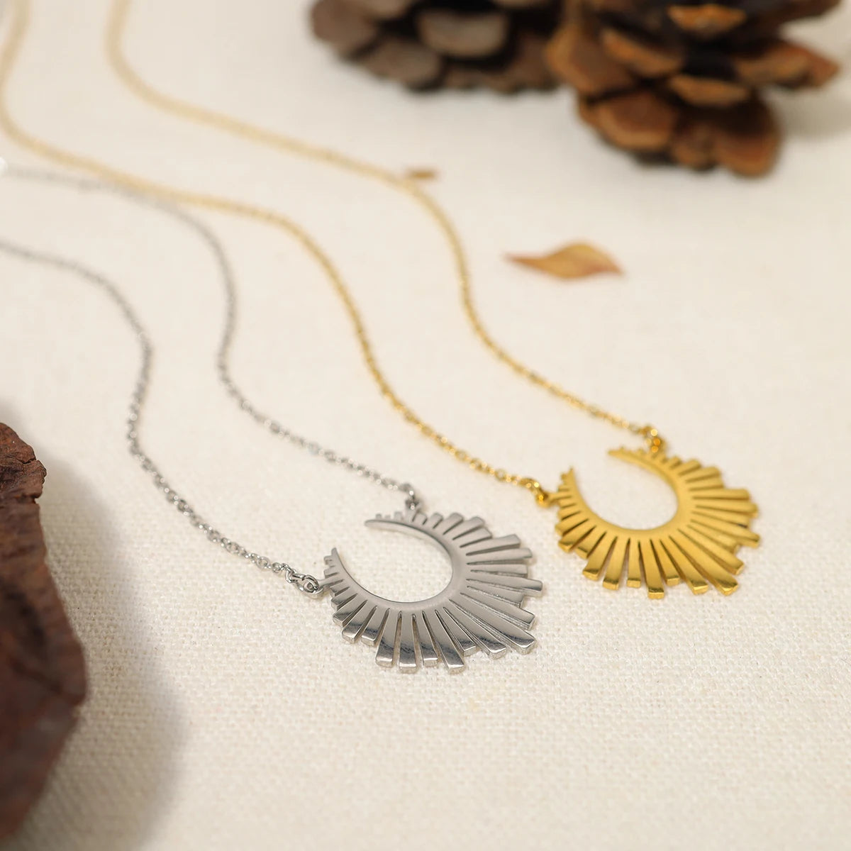 The Radiant Sunburst Pendant Necklace by Vexa - necklace - Vexa