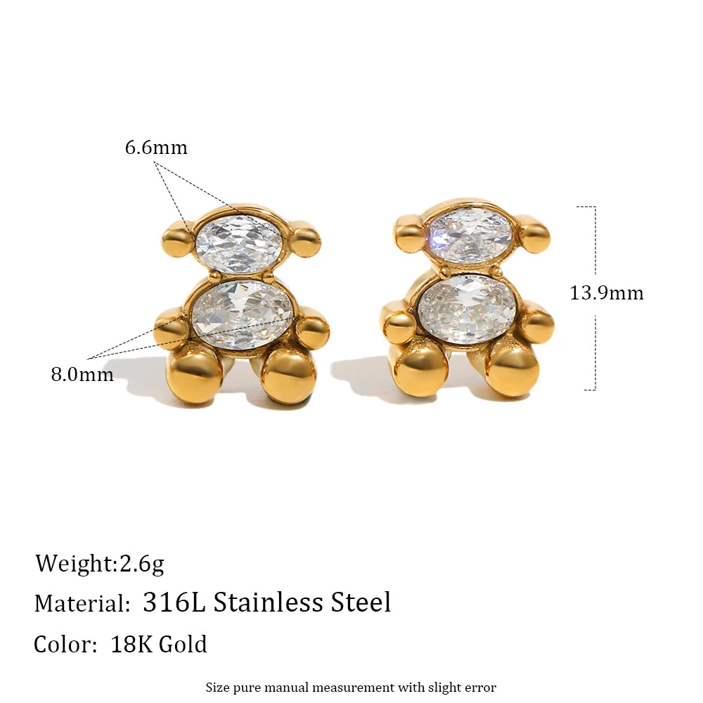 The Teddy Sitting Bear Jewelry Set by Vexa - Jewelry Set - Vexa