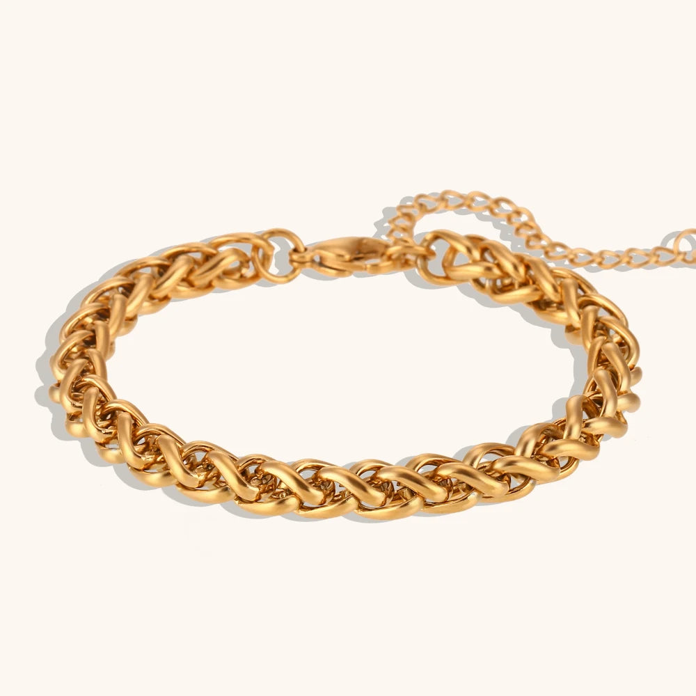 The Amara Flower Basket Chain Bracelet by Vexa - Bracelet - Vexa