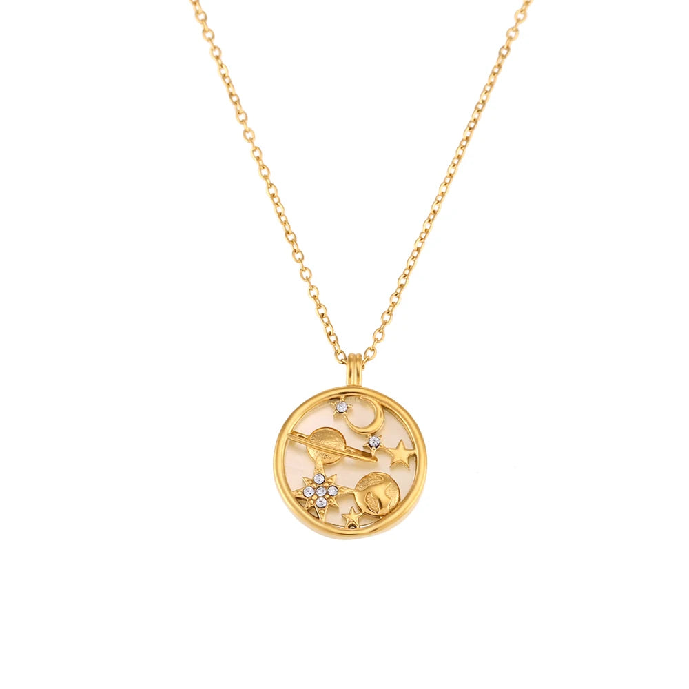 The Astra Celestial Shell Necklace by Vexa - necklace - Vexa