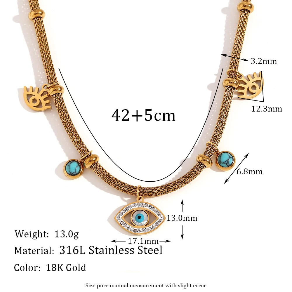 The Amulet Turquoise Guardian Eye Jewelry Set by Vexa - Jewelry Set - Vexa