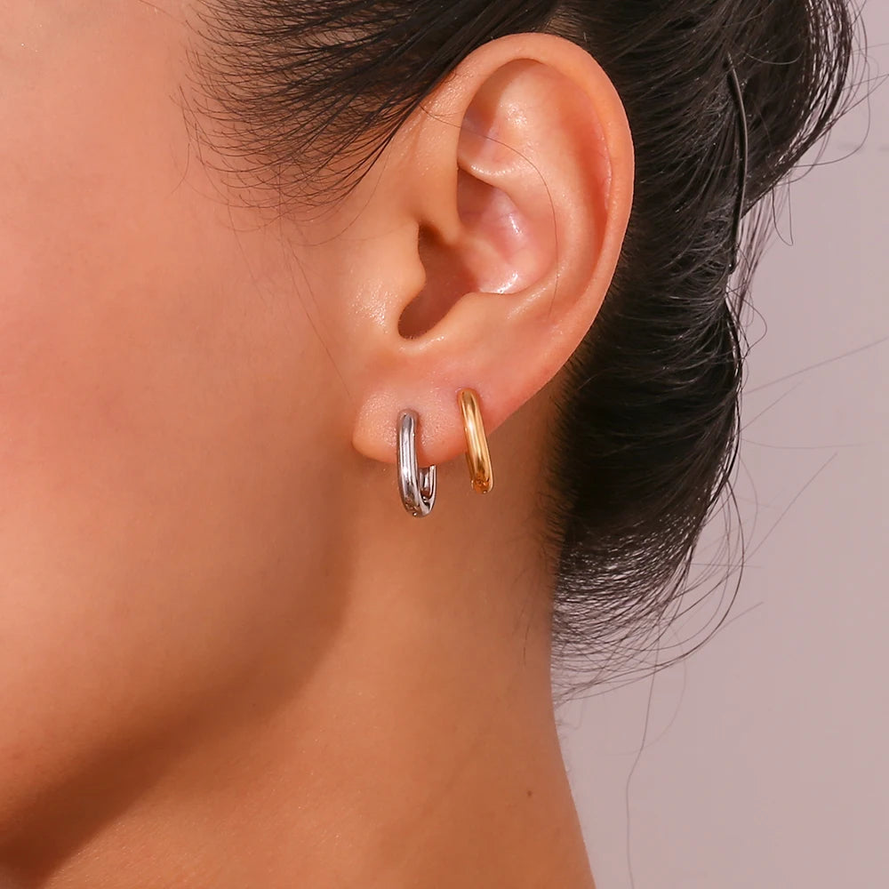 The Celeste Minimalist Hoop Earrings by Vexa - Earring - Vexa