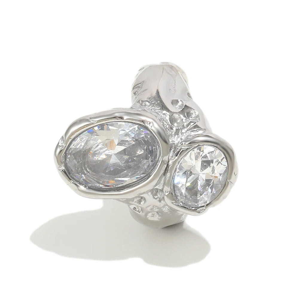The Lumina Twin Zircon Ring by Vexa - RING - Vexa