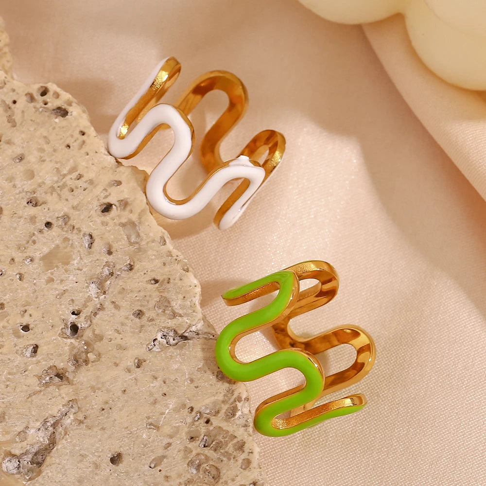 The Chroma Wave Y2K Enamel Ring by Vexa - RING - Vexa