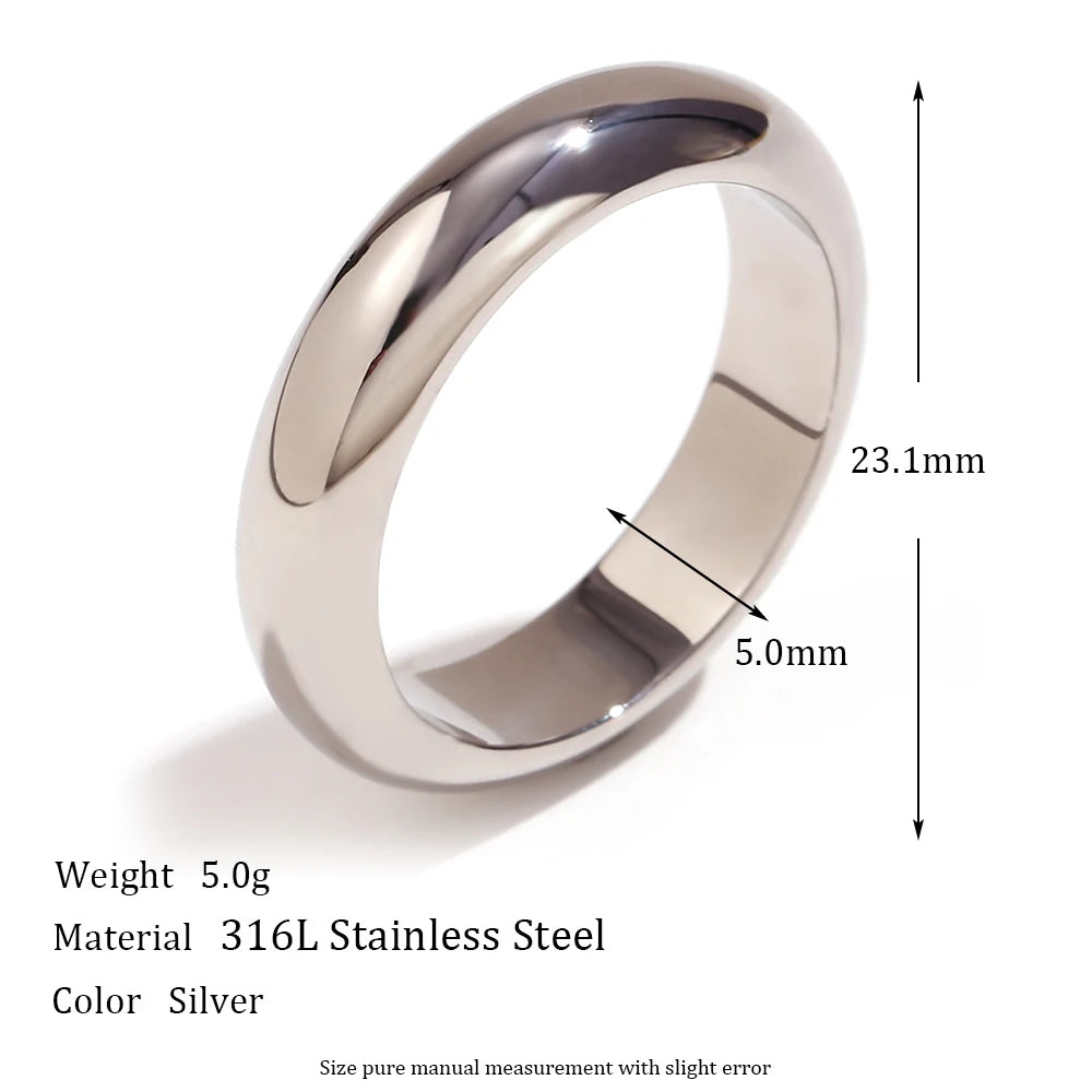 The Zenith Minimalist Dome Ring by Vexa - RING - Vexa