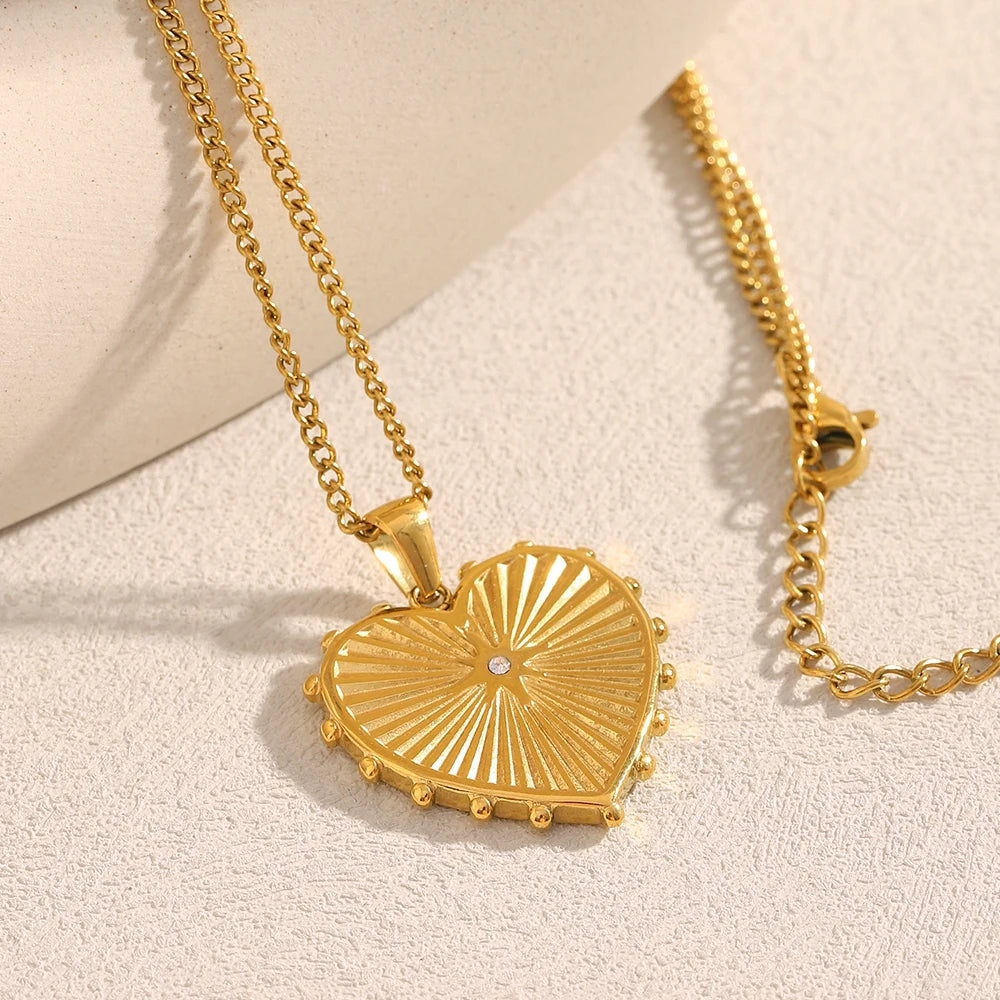 The Radiant Heart Medallion by Vexa - necklace - Vexa