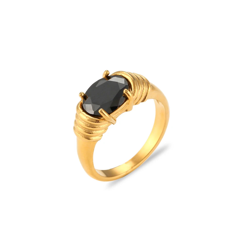 The Ophelia Oval Zircon Ring by Vexa - RING - Vexa