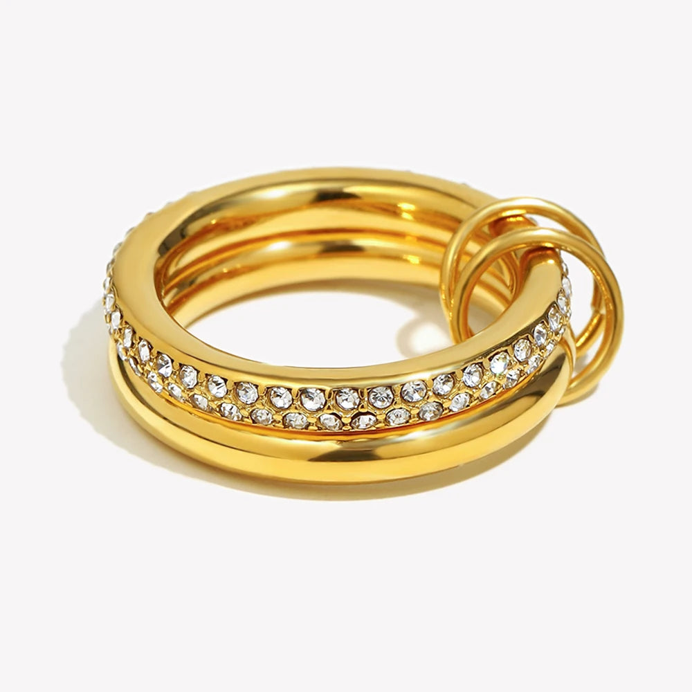 The Celeste Double Layer Ring by Vexa - RING - Vexa