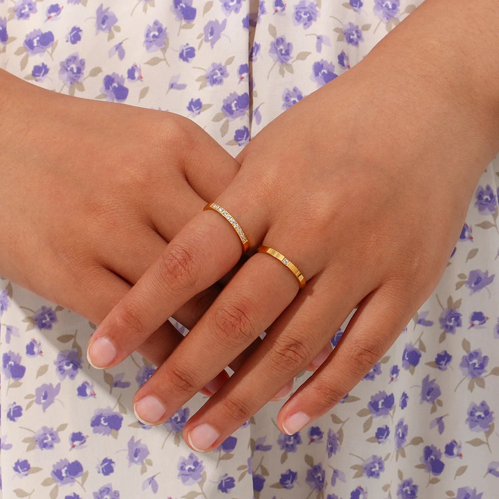 The Auralia Twin Stacking Rings by Vexa - RING - Vexa