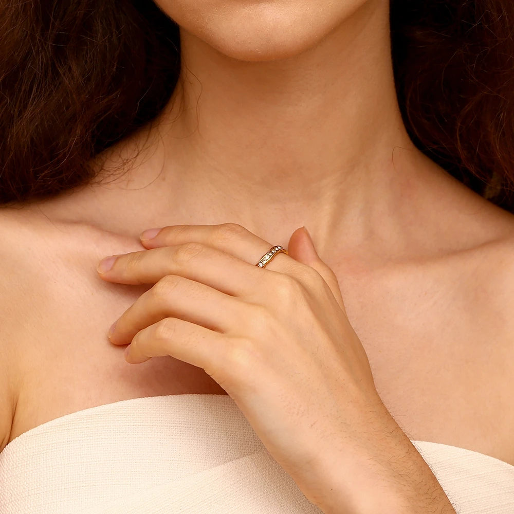 The Oceana Crystal Wave Ring by Vexa - RING - Vexa