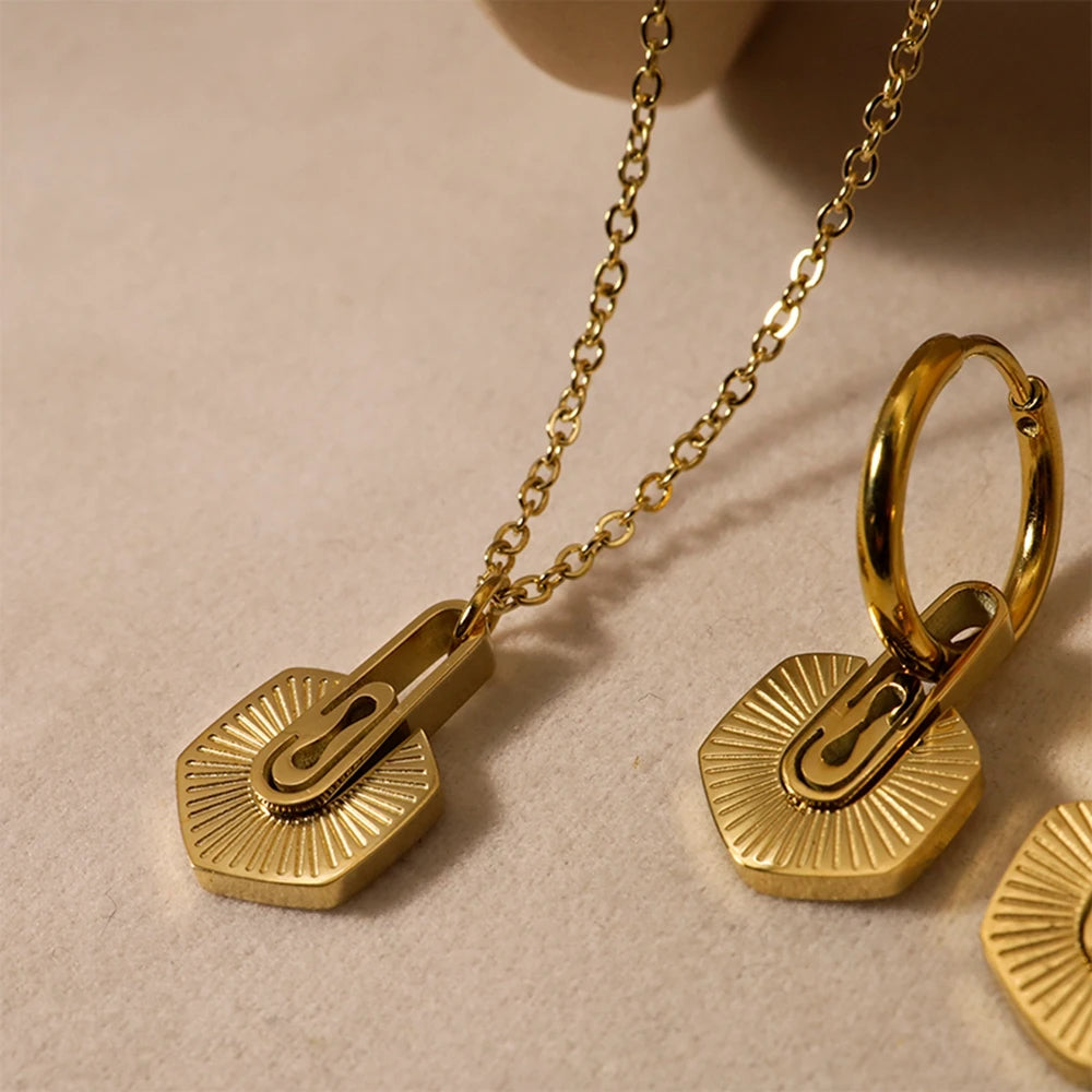 The Solaris Hexagon Jewelry Set by Vexa - Jewelry Set - Vexa