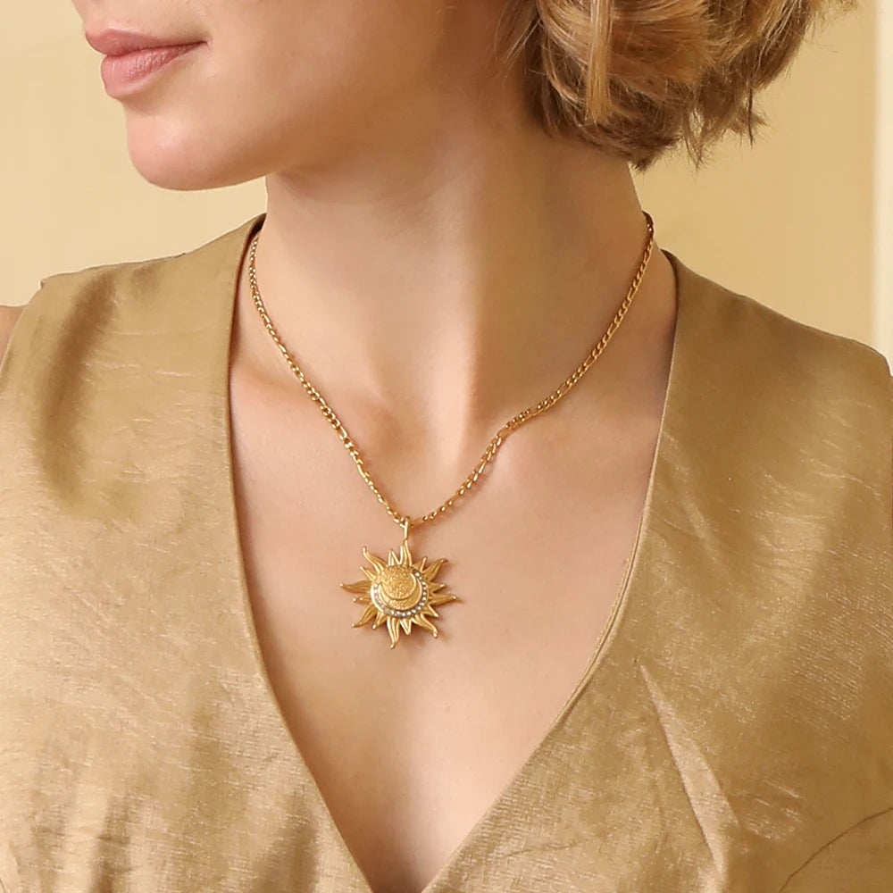 The Solstice Moon Medallion by Vexa - necklace - Vexa
