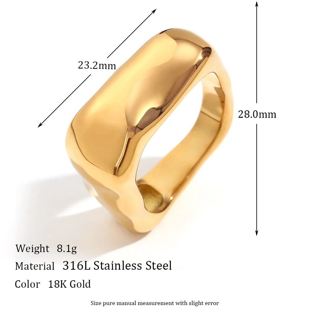 The Vanguard Geometric Square Ring by Vexa - RING - Vexa