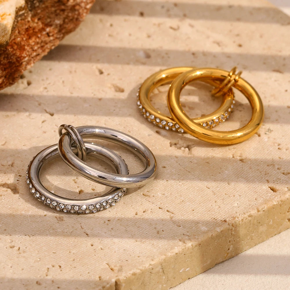 The Celeste Double Layer Ring by Vexa - RING - Vexa