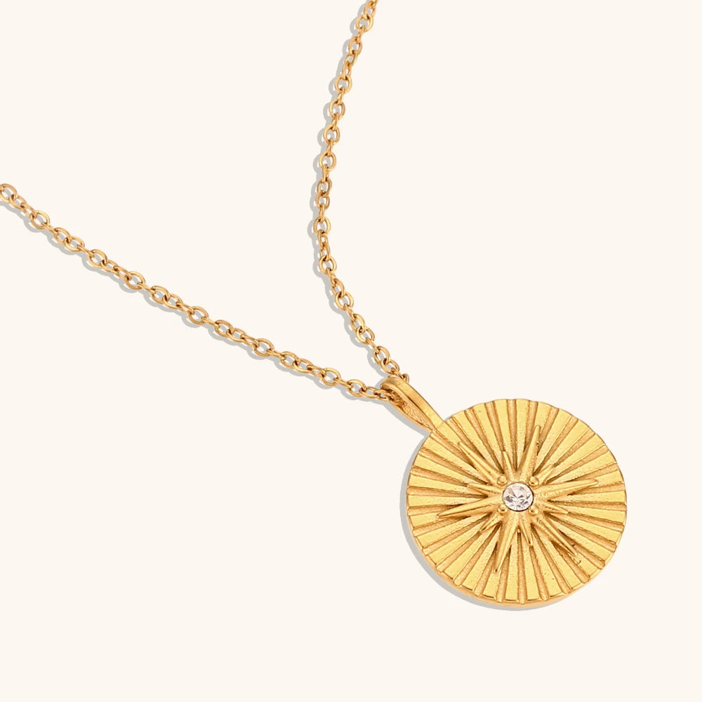 The Stella Glow Ray Pendant Necklace by Vexa - necklace - Vexa