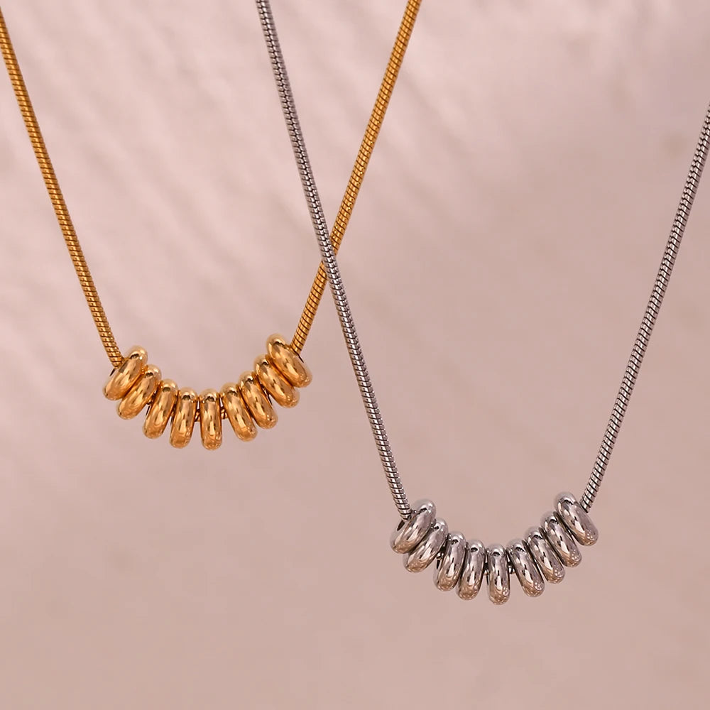 The Lumina Bead Pendant Necklace by Vexa - necklace - Vexa