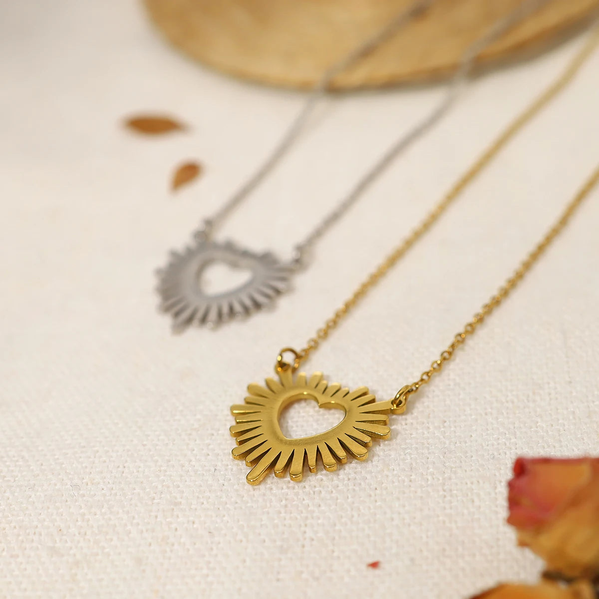 The Radiant Heart Sunburst Necklace by Vexa - necklace - Vexa